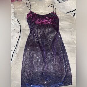 Mini holographic dress